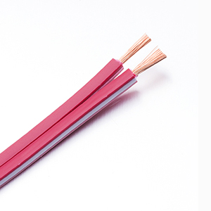 Red Square Flat Speaker Cable