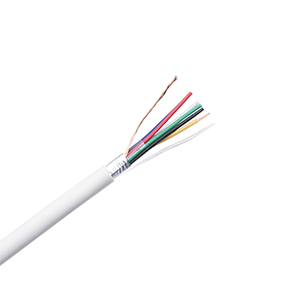 White 6 Core Stranded Shielded Security Alarm Cable