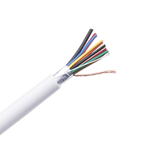 White 2+8 Core Stranded Shielded Security Alarm Cable
