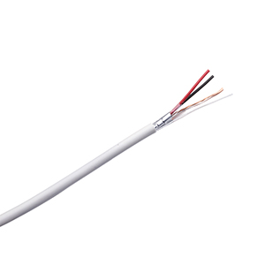 White 2 Core Stranded Shielded Security Alarm Cable